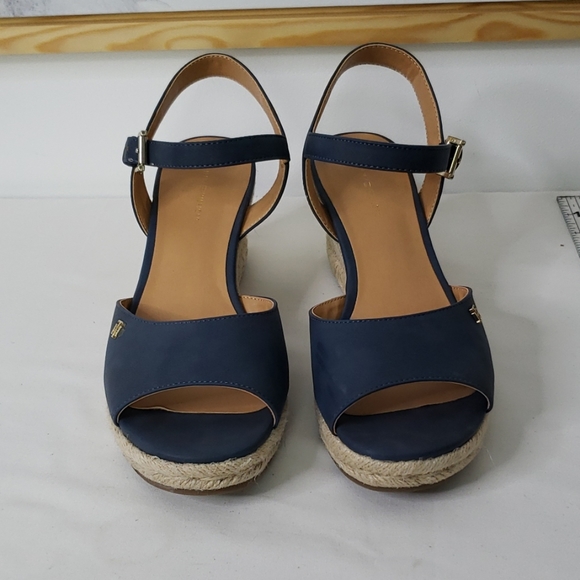 Tommy Hilfiger Shoes - Tommy Hilfiger Blue Gallie Espadrille Wedge Sandal